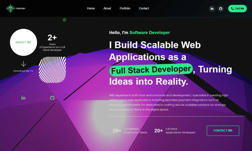 Ashutosh Dubey | How I Built CrazyDev.in – My Web Dev Journey